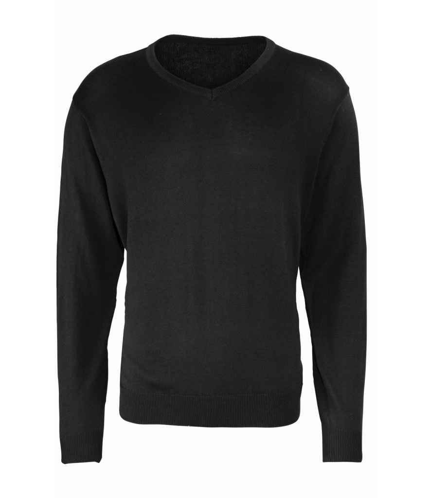 Premier Knitted Cotton Acrylic V Neck Sweater - Elite Threads Workwear